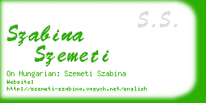 szabina szemeti business card